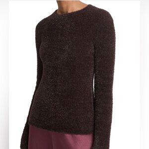 VINCE LUREX SOFT EYELASH PULLOVER COLOR: Cherry Night
SIZE: XL